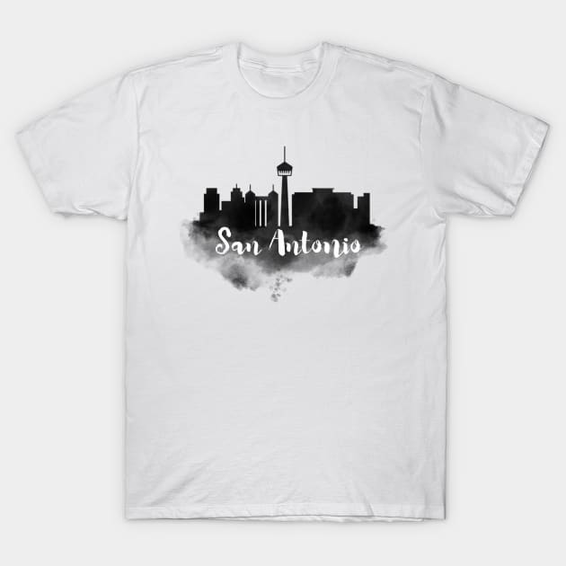 San Antonio watercolor T-Shirt by kursatunsal